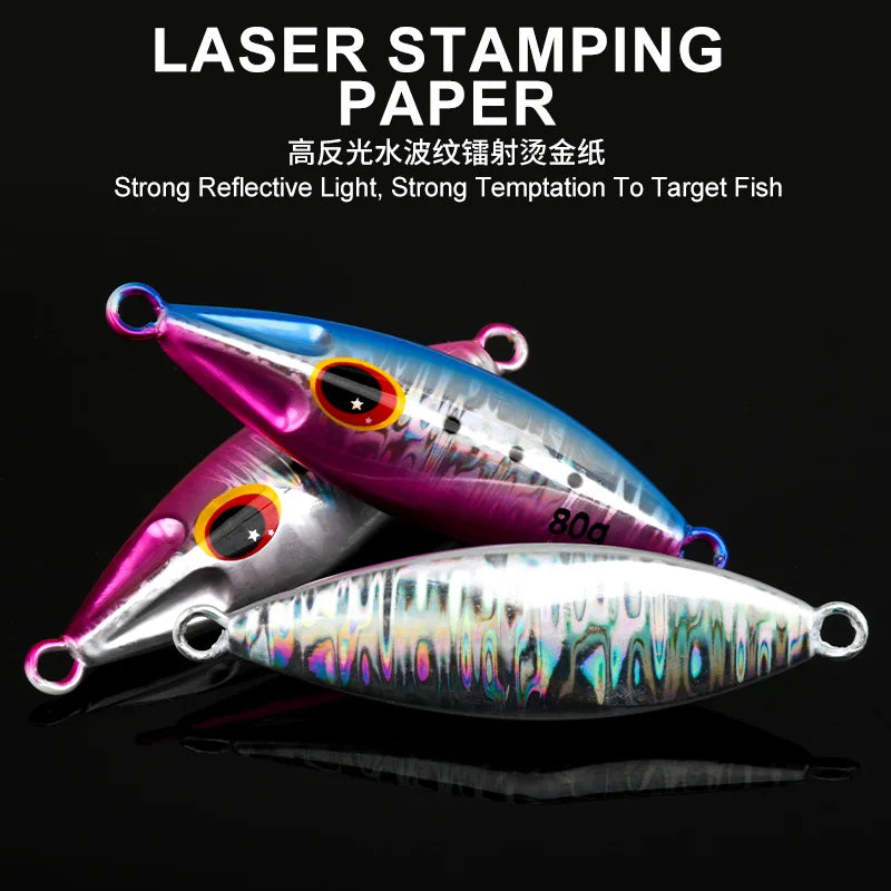OBSESSION J72 Slow Bee Micro Slow Jig 30g 40g 60g 80g 120g Pitch Jigging Spoon Lures Shore Saltwater Casting Fishing Jig Bait