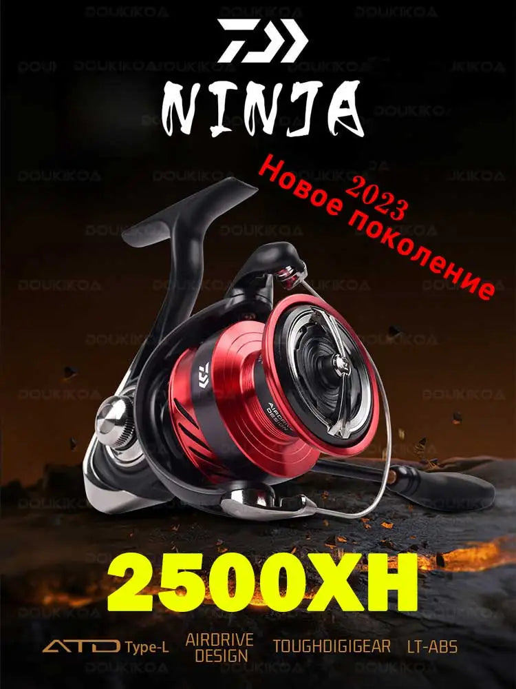 DAIWA NINJA LT Fishing Spinning Reel 1000-6000 Fishing Reels 5KG/10KG/12KG Power 5.3:1/6.2:1 Seawater Spinning Reels