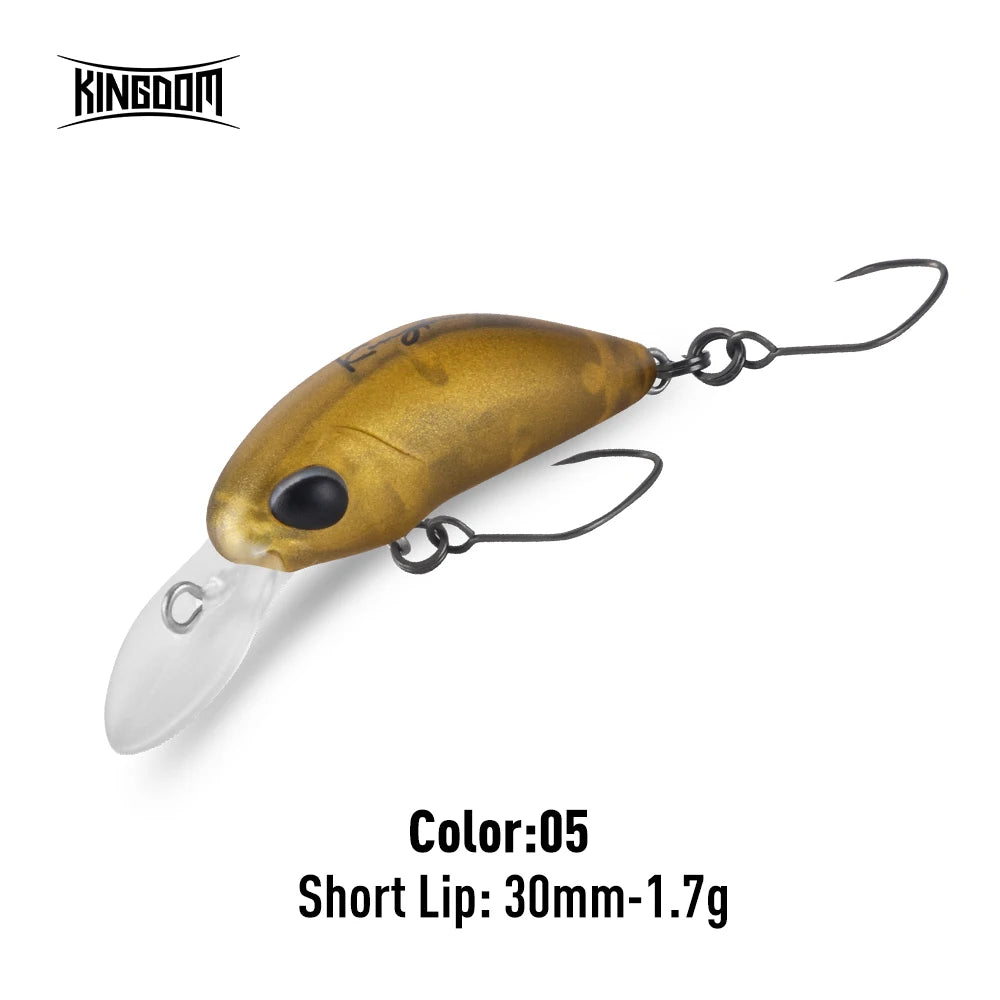 Kingdom Micro Expert Minnow Lure 1.7g 1.85g New Design Lip Artificial Crankbaits Hard Plastic Wobblers For Trout Bass Fishing