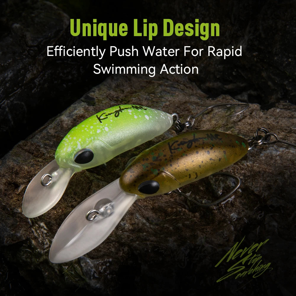 Kingdom Micro Expert Minnow Lure 1.7g 1.85g New Design Lip Artificial Crankbaits Hard Plastic Wobblers For Trout Bass Fishing