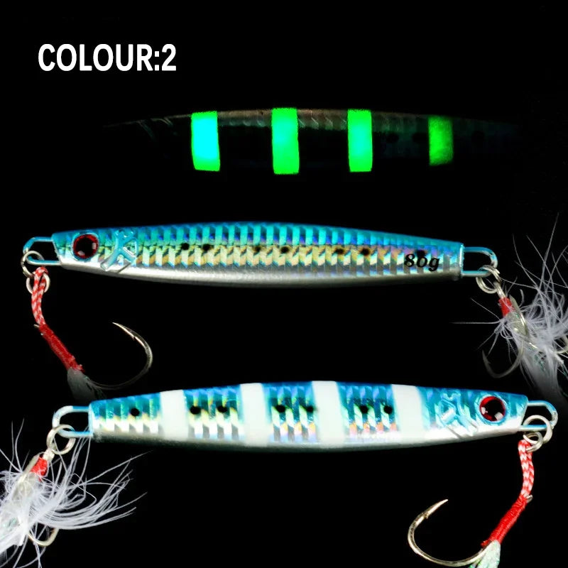 Metal Jig 100g 120g 150g 180g Sea Biomimetic Fish Iron Plate Bait Cast Jig Saltwater Fishing Lure Artificial Ocean Boat Fishing