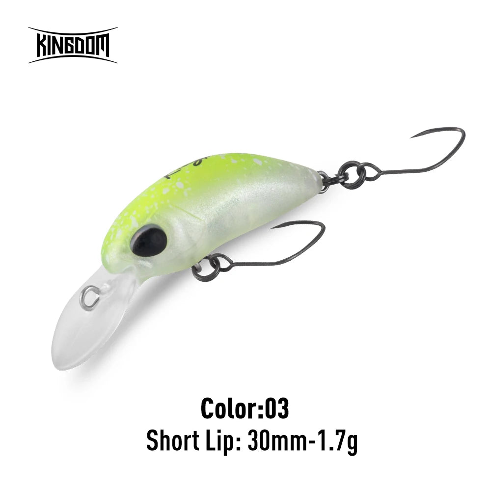 Kingdom Micro Expert Minnow Lure 1.7g 1.85g New Design Lip Artificial Crankbaits Hard Plastic Wobblers For Trout Bass Fishing