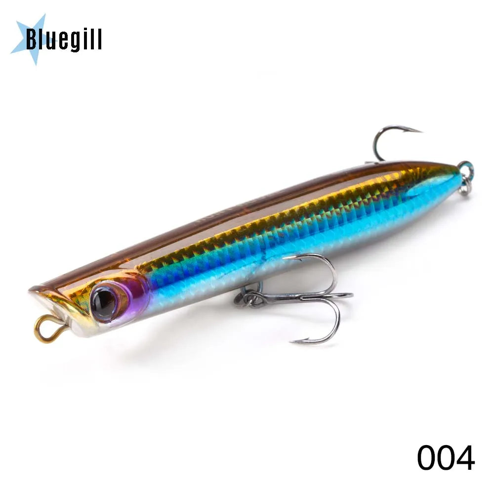 Hunthouse Surface Popper Floating Fishing Lure 130mm 30g Topwater Hard Bait Walk The Dog Saltwater For Tuna Fish Tackle