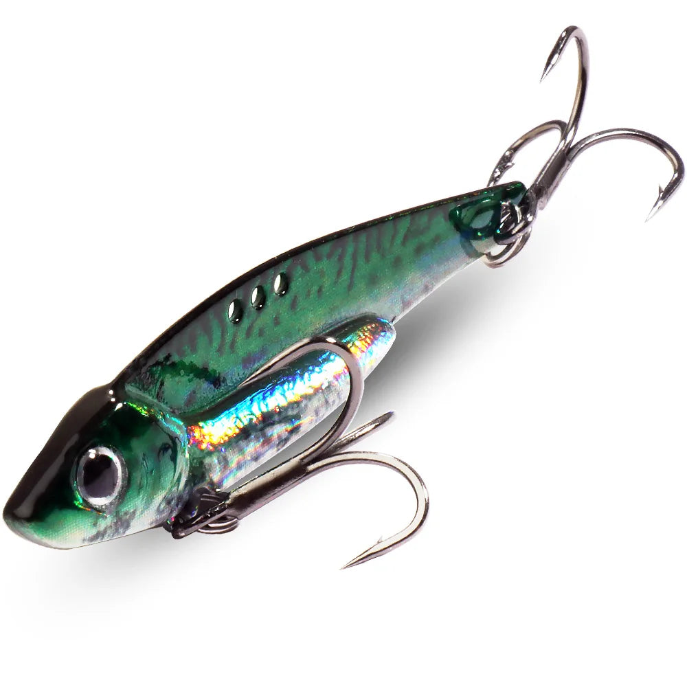 Metal Jig Bait 7g 10g 16g 20g VIB Spinner Spoon Sinking Blade Spinning Treble Hook Steel Popper Pesca Pike Carp Sea Fishing Lure