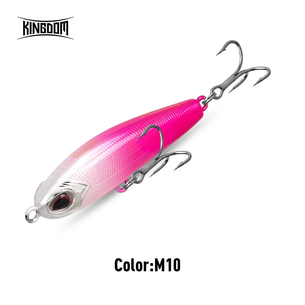 KINGDOM Micro Sinking Pencil Lure 40mm 4g Mini Fishing Bait Vibration Swing for Bass Trout Perch Fishing