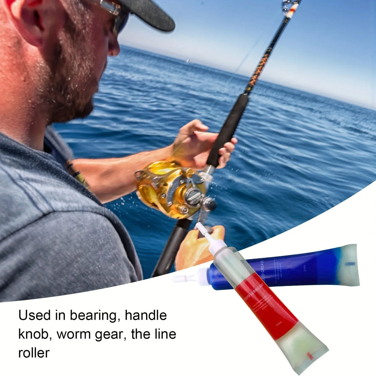 4pcs Fishing Wheel Maintenance Kit Fishing Reel Protective Grease + Lubricant Oil For Fishing Reel Bearing Maintenance Oil