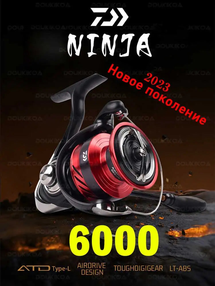 DAIWA NINJA LT Fishing Spinning Reel 1000-6000 Fishing Reels 5KG/10KG/12KG Power 5.3:1/6.2:1 Seawater Spinning Reels