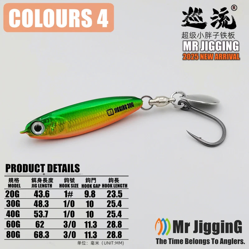 2025 New Super Short  Arherina Bleekeri Metal Jigs 30g/40g/60g/80g Spanish Mackerel Katsuo Lure Sea Fishing Spoon  Jigging Bait
