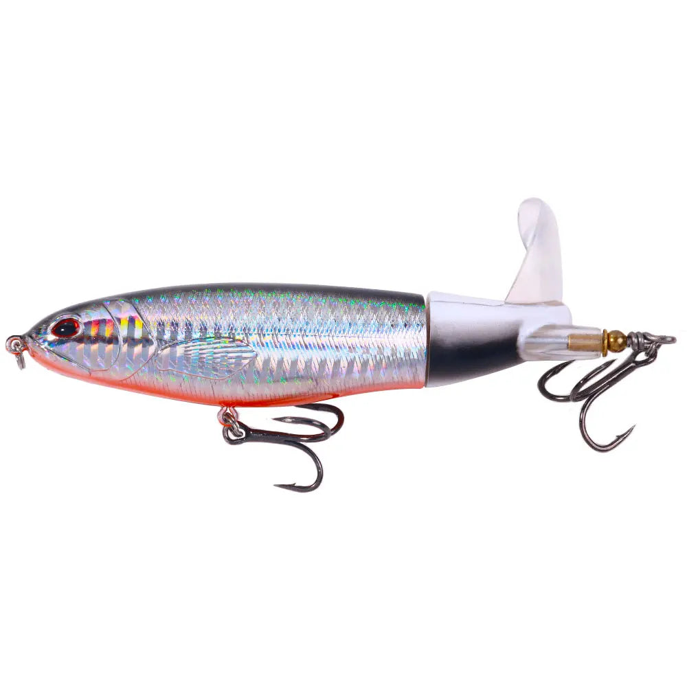 1pcs topwater Popper Propeller Topwater Fishing Lures Artificial Bait Hard Crankbait Wobbler Rotating Tail Fishing Tackl