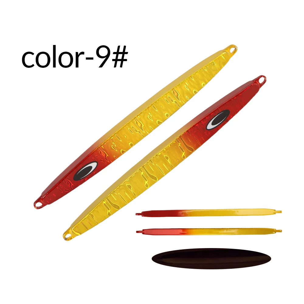 TOLU Nature Boy Iron Fast Sinking Metal Fishing Jig 130g/160g/180g 9 Colors Saltwater Deepsea Fishing Lures