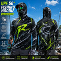 MALFC Men Hood Fishing Shirt long sleeve fishing t shirt uv protection Fishing Apparel