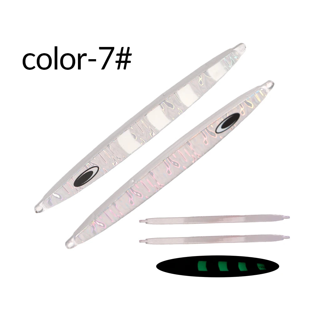 TOLU Nature Boy Iron Fast Sinking Metal Fishing Jig 130g/160g/180g 9 Colors Saltwater Deepsea Fishing Lures