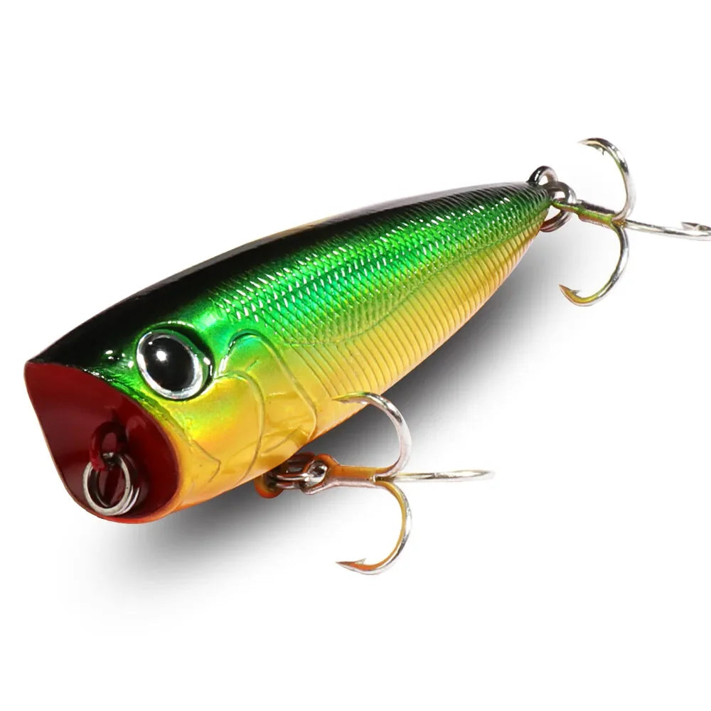 Top Water Popper 8g 6.5cm Lure Steel Ball Copper Ballast Balance System Swimbait Pesca Wobbler Floating Minnow Tackle Crank Bait