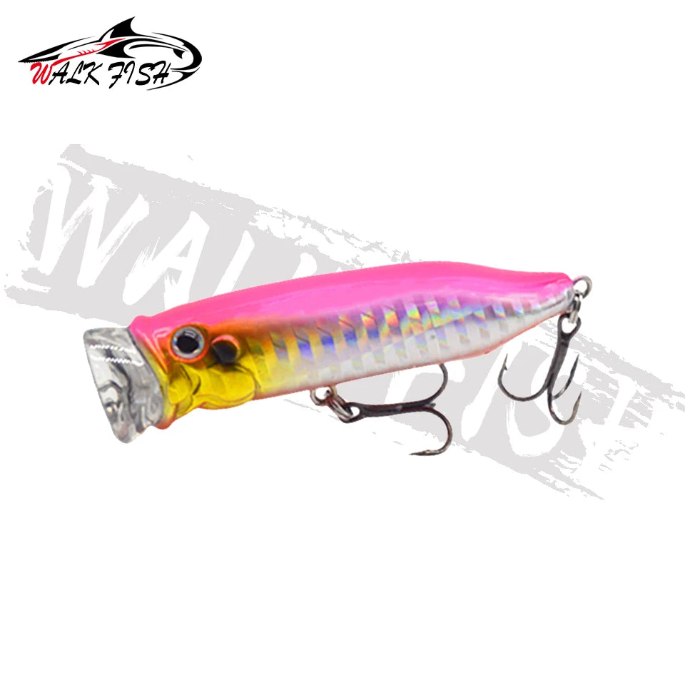 WALK FISH 7cm 10g Topwater Bait Wave Popper Lure Simulation Fishing Artificial Hard Bait Wobblers Surface Lures Fishing Tackle