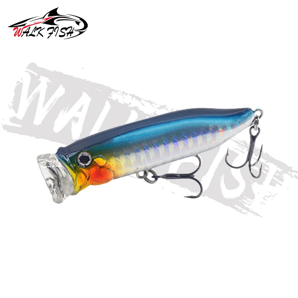 WALK FISH 7cm 10g Topwater Bait Wave Popper Lure Simulation Fishing Artificial Hard Bait Wobblers Surface Lures Fishing Tackle