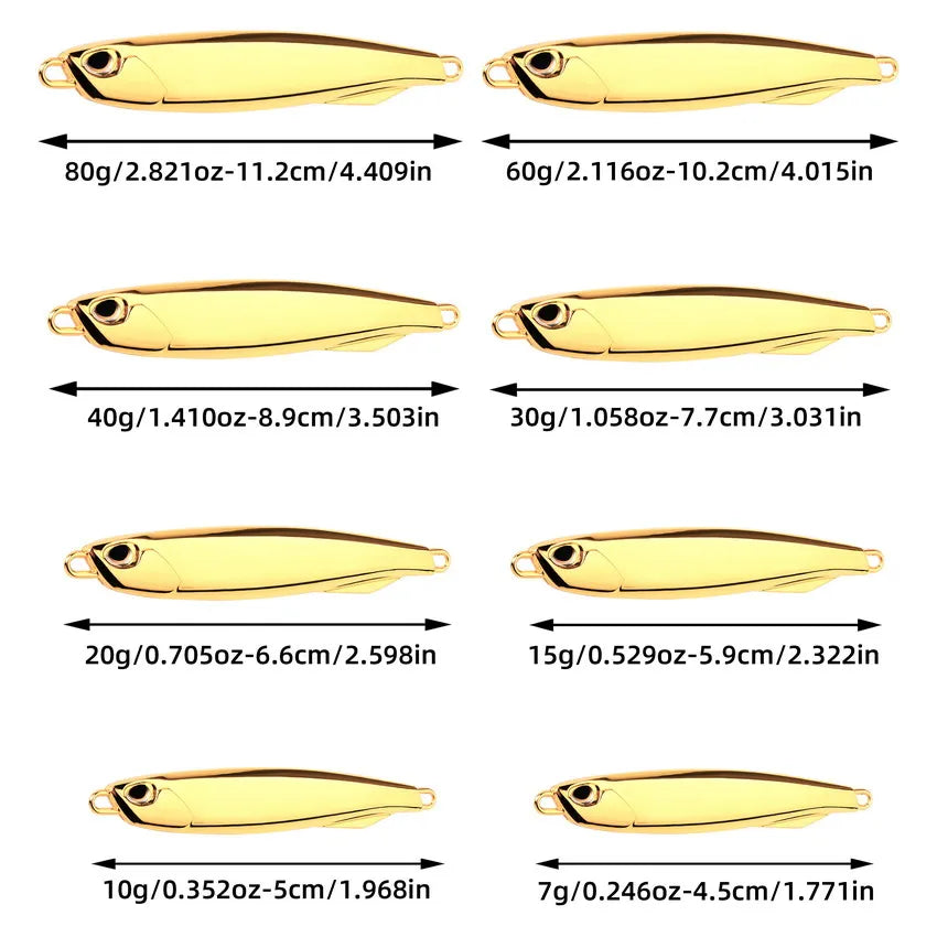 1PCS Fishing Lure Bait Japanese 7/10/15/20/30/40g/60g Metal Jig Fishing Accessories Zinc Alloy Mackerel Bass Pesca Baits