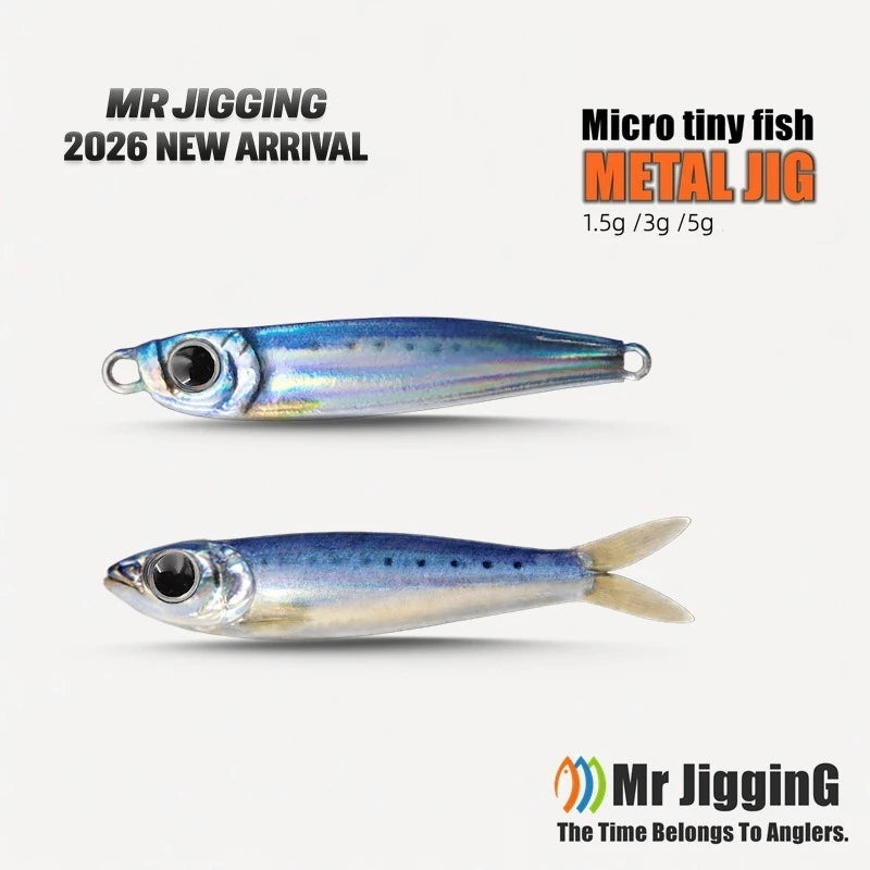 2026 New Micro Metal Jig 3g 5g Mini VIB Lure Sinking Iron Plate Spoon Casting Sequin Baits Ultralight Bass Trout Fishing Gear