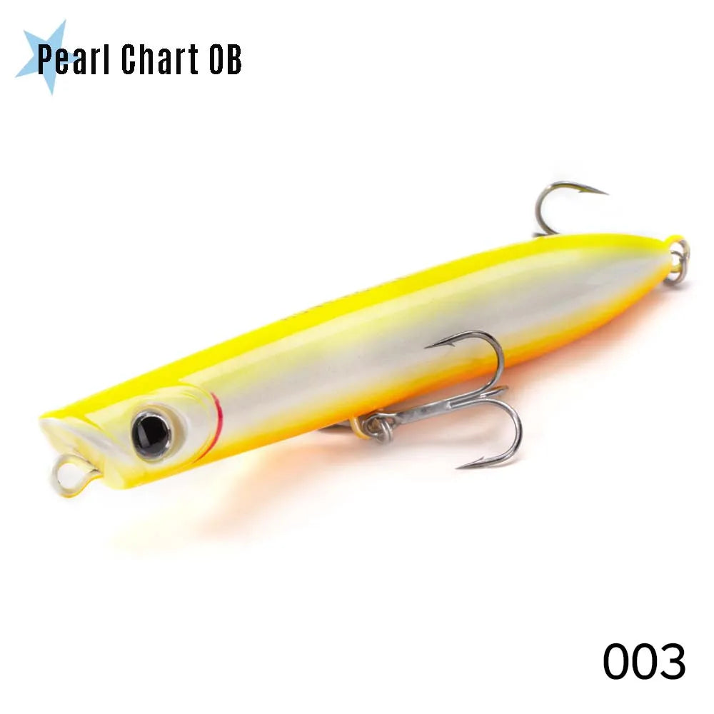 Hunthouse Surface Popper Floating Fishing Lure 130mm 30g Topwater Hard Bait Walk The Dog Saltwater For Tuna Fish Tackle