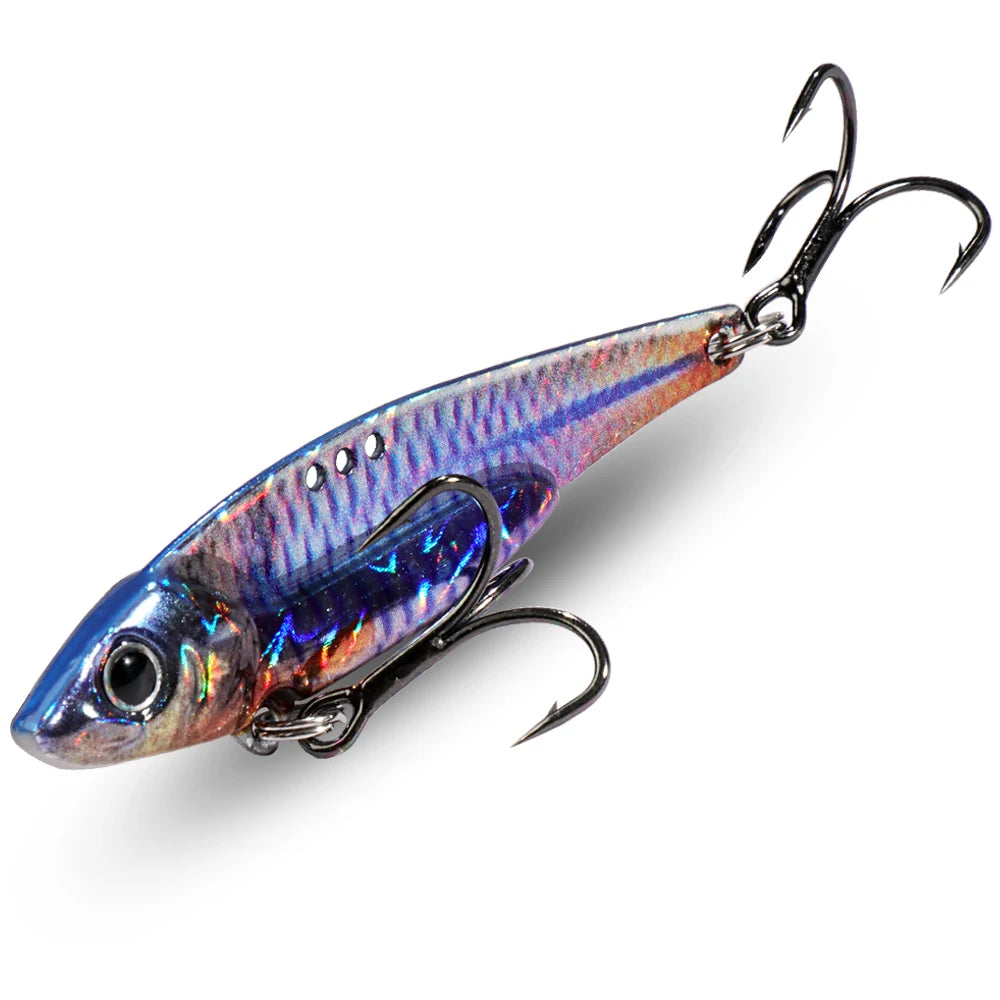 Metal Jig Bait 7g 10g 16g 20g VIB Spinner Spoon Sinking Blade Spinning Treble Hook Steel Popper Pesca Pike Carp Sea Fishing Lure