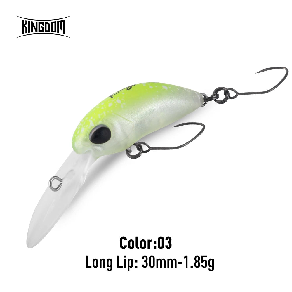 Kingdom Micro Expert Minnow Lure 1.7g 1.85g New Design Lip Artificial Crankbaits Hard Plastic Wobblers For Trout Bass Fishing
