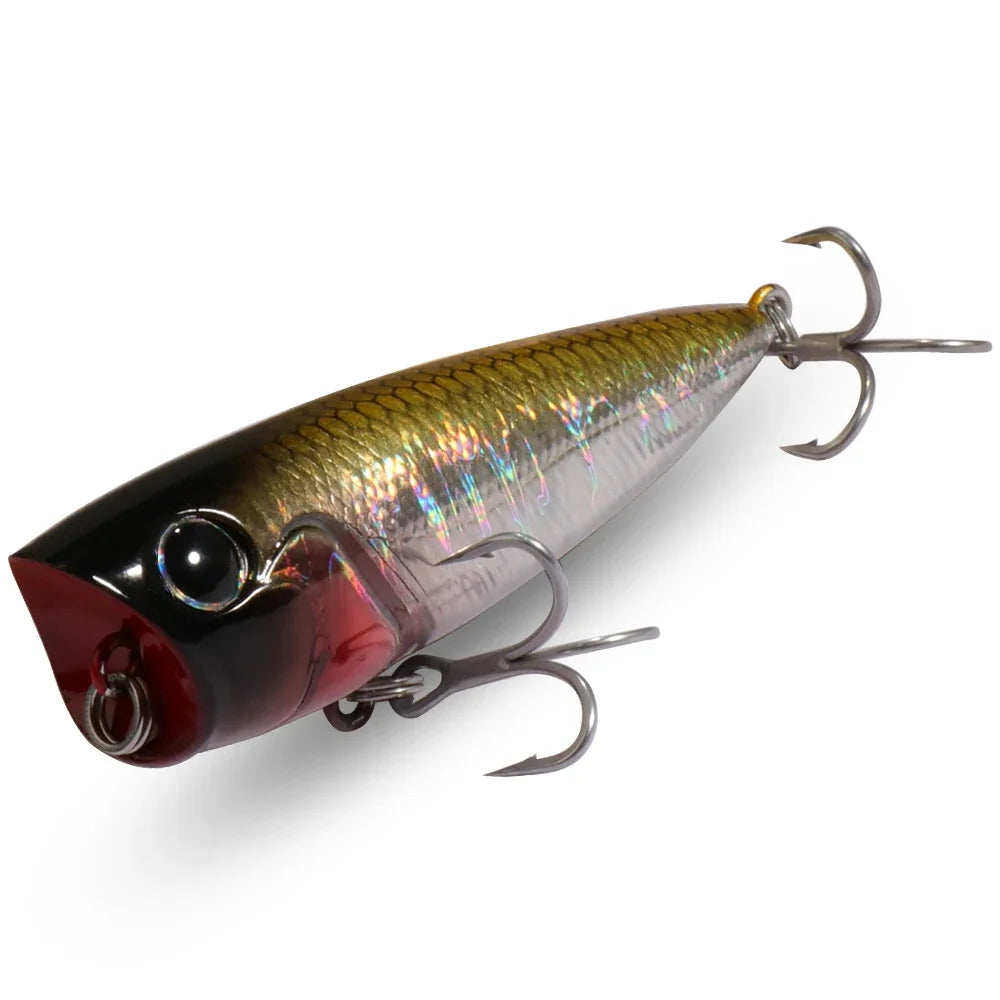 Top Water Popper 8g 6.5cm Lure Steel Ball Copper Ballast Balance System Swimbait Pesca Wobbler Floating Minnow Tackle Crank Bait