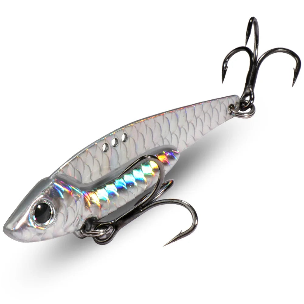 Metal Jig Bait 7g 10g 16g 20g VIB Spinner Spoon Sinking Blade Spinning Treble Hook Steel Popper Pesca Pike Carp Sea Fishing Lure