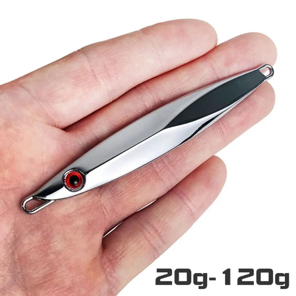 Accessories Zinc Alloy Fishing Lure 20g 30g 40g 60g 80g 100g 120g Silver Metal Jig Lure Spinning Baits Fishing