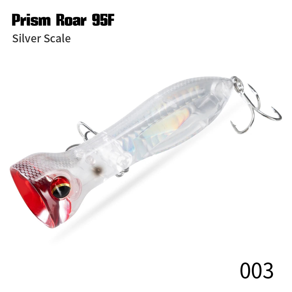 Hunthouse PRISM ROAR Floating Popper Topwater WTD Carp Fishing Lure 95mm20g Wobbler Artificial Hard Bait Tackle For SeaBass