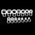 14/22 Pcs Fishing Rod Guide Repair Kit Silicone Ceramic Ring Tips Line Guides For Rod Building And Maintenance