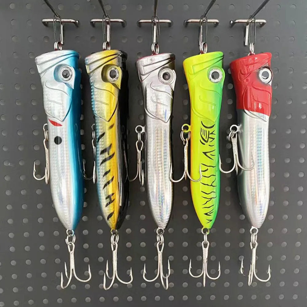 Giant Popper Topwater Lure - 7.28inch/106g Heavy-Duty Saltwater Fishing Look Realistic Popping /Plug - Long Cast for Bass