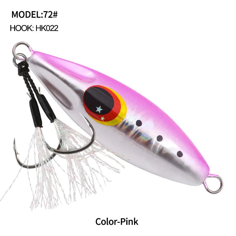 OBSESSION J72 Slow Bee Micro Slow Jig 30g 40g 60g 80g 120g Pitch Jigging Spoon Lures Shore Saltwater Casting Fishing Jig Bait