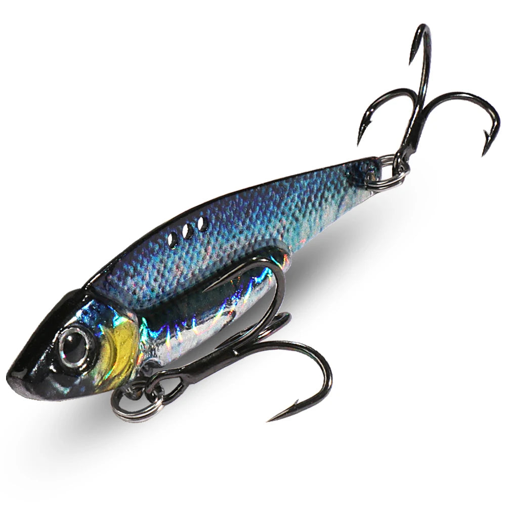 Metal Jig Bait 7g 10g 16g 20g VIB Spinner Spoon Sinking Blade Spinning Treble Hook Steel Popper Pesca Pike Carp Sea Fishing Lure