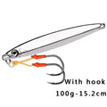 1pc Metal Jig Fihsing Lure Fast Jig 60g 80g 100g Bait Sea Biomimetic Fish Iron Plate Bait Wobbler Fishing Lures Sinking Jigbait