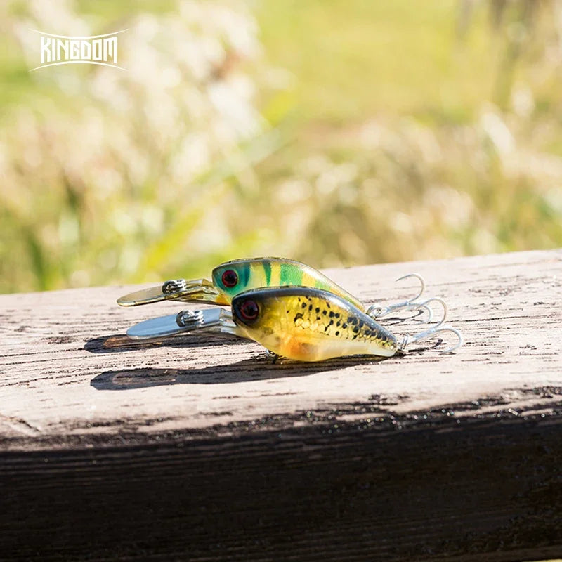 Kingdom Slow Sinking Fishing Lures 5g 50mmm Minnow Crankbaits Swing Small Cranks Atificial Hard Baits Trout Fishing Wobblers