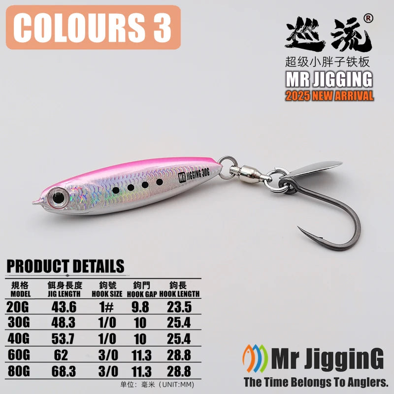 2025 New Super Short  Arherina Bleekeri Metal Jigs 30g/40g/60g/80g Spanish Mackerel Katsuo Lure Sea Fishing Spoon  Jigging Bait