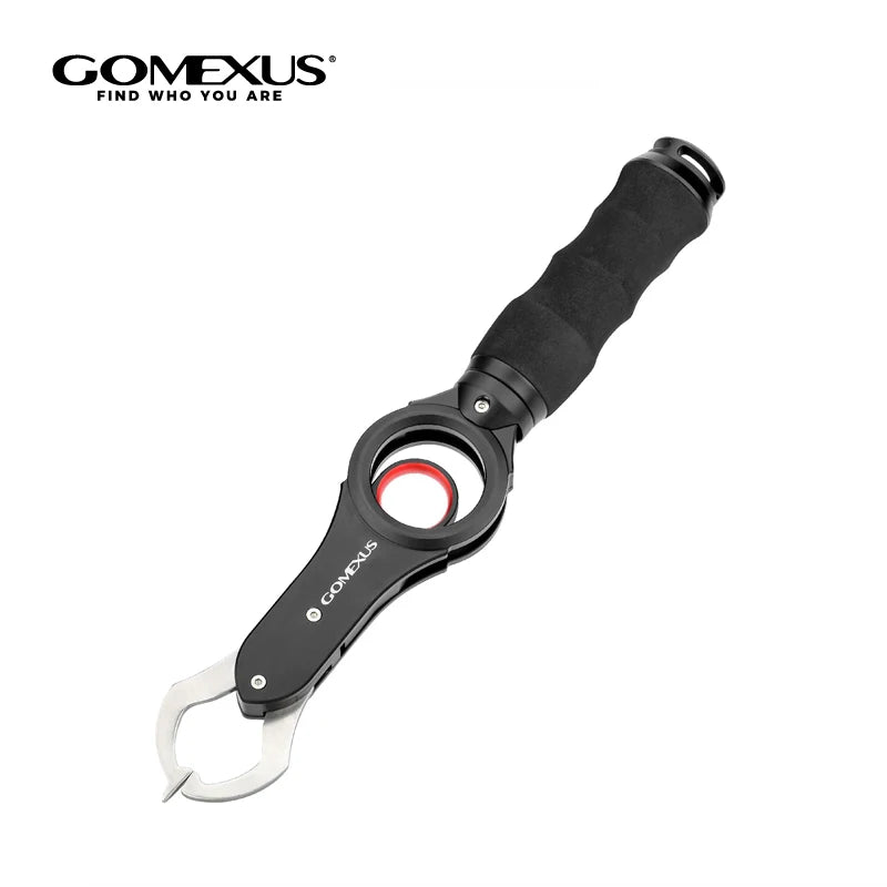 Gomexus Fishing Lip Gripper with Scale Max 40lbs Scale for Safe Handling Fish Easy Hook Removal-Ideal Fishing Gifts for Meng