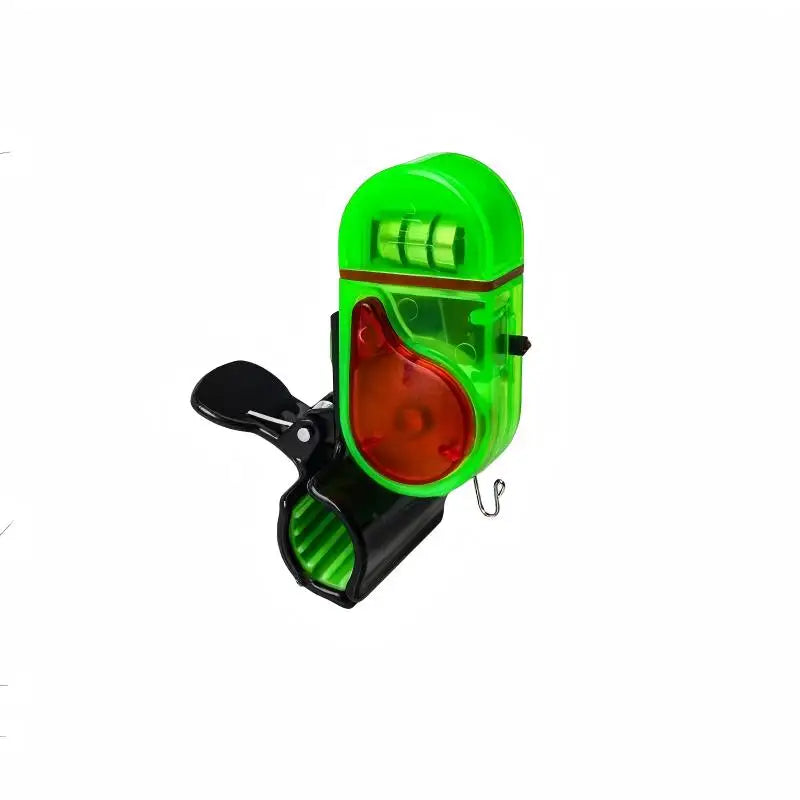 1/2Pcs Clip‑on Fishing Bite Alarm LED Sound Flash Buzzer Silicone Anti‑scratch Clip Night Fishing Alert Bell for Fishing Rod
