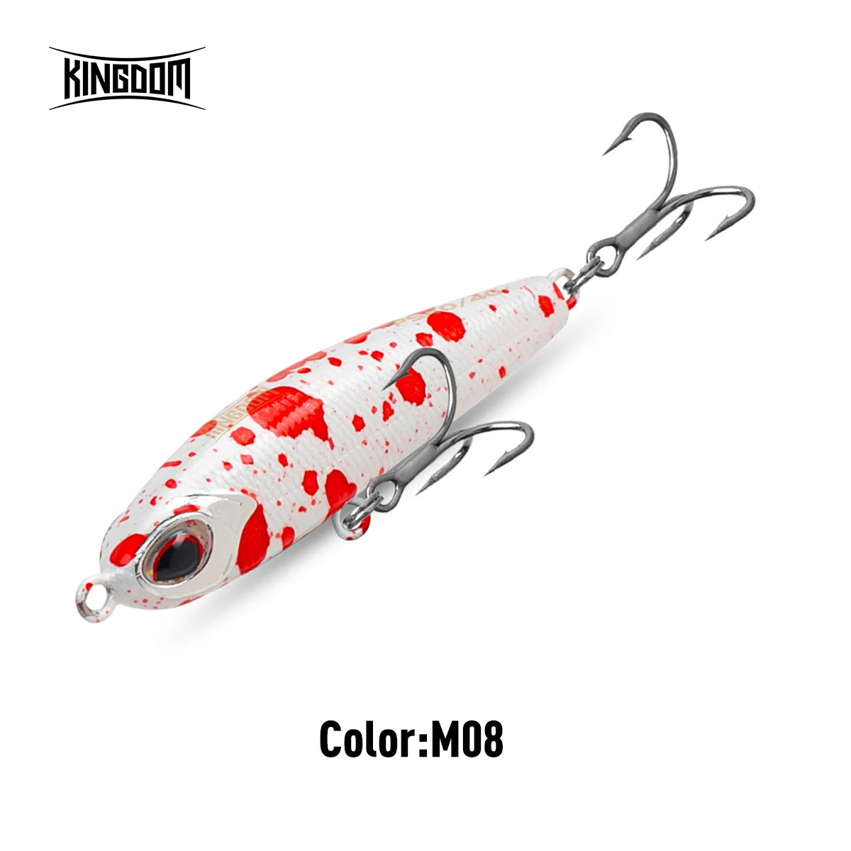 KINGDOM Micro Sinking Pencil Lure 40mm 4g Mini Fishing Bait Vibration Swing for Bass Trout Perch Fishing