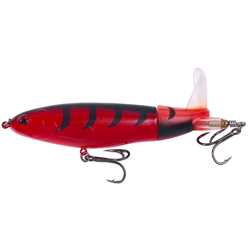 1pcs topwater Popper Propeller Topwater Fishing Lures Artificial Bait Hard Crankbait Wobbler Rotating Tail Fishing Tackl