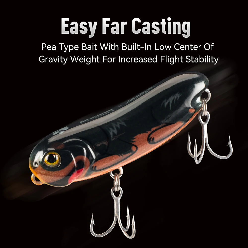 Kingdom 3D-Dachshund Long Casting 7.5g 55mm Topwater Pencil Fishing Lure Artificial Floating Z Action Hard Baits Surface Lures