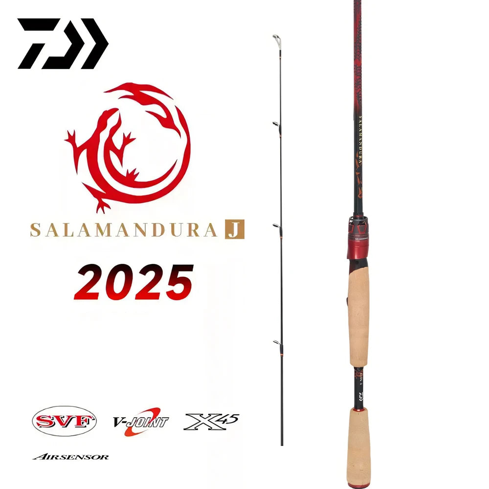 2025 NEW DAIWA SALAMANDURA J Fishing Rod Spinning/Casting Fishing Rod 2S Carbon Fiber