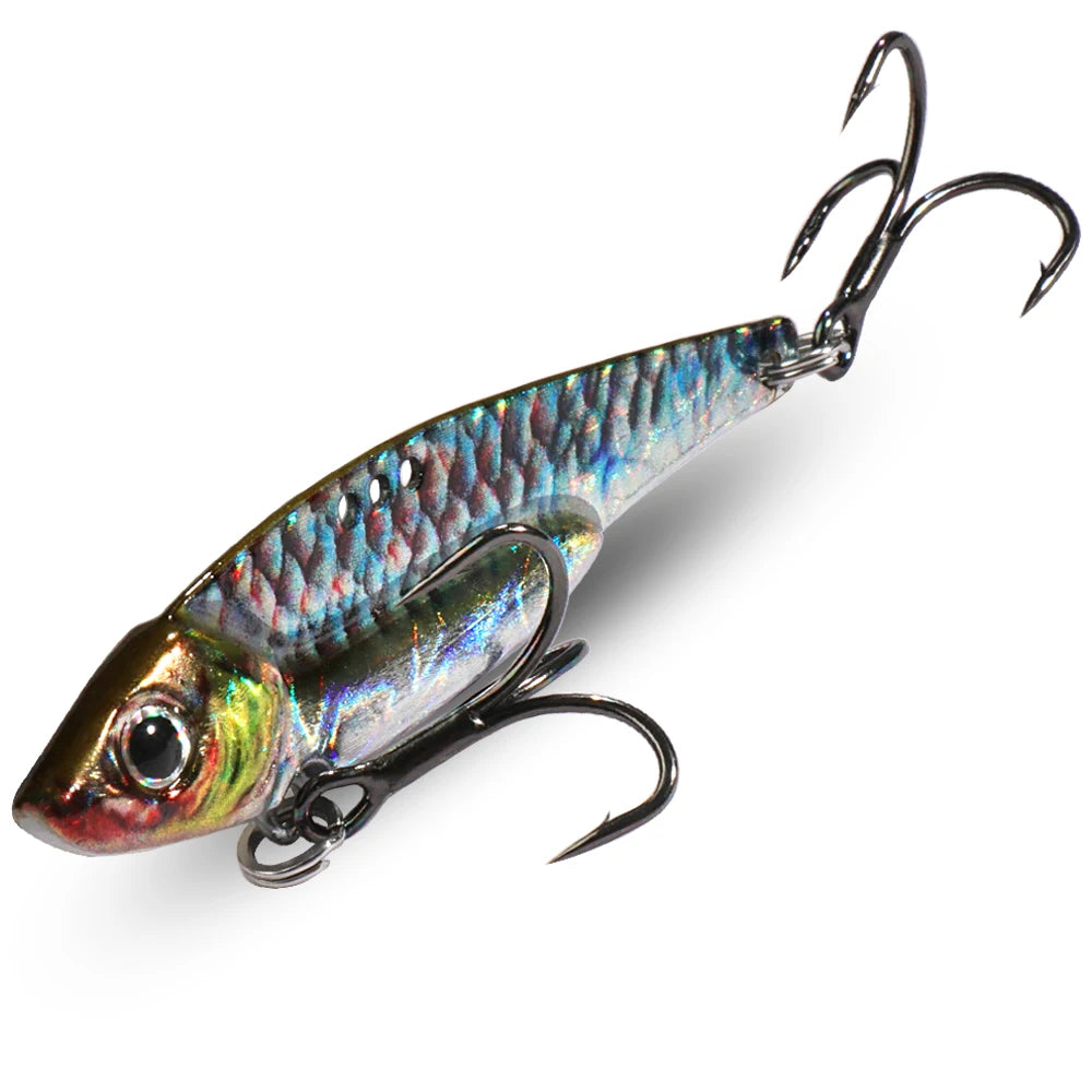 Metal Jig Bait 7g 10g 16g 20g VIB Spinner Spoon Sinking Blade Spinning Treble Hook Steel Popper Pesca Pike Carp Sea Fishing Lure