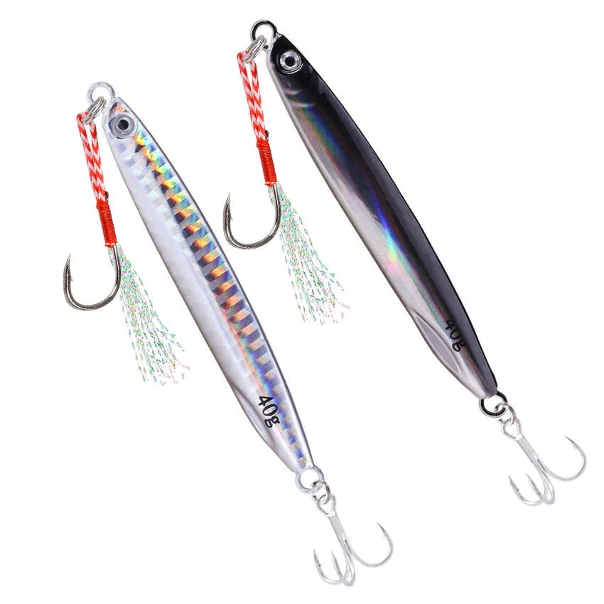 1/2/12pcs Jig Shore Jigging Spoon Casting Drag 7G 10G 14G 17G 21G 30G 40G SeaBass Lure Artificial Bait Fishing Gear