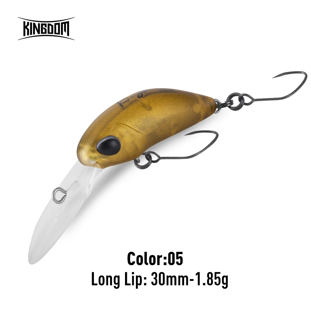 Kingdom Micro Expert Minnow Lure 1.7g 1.85g New Design Lip Artificial Crankbaits Hard Plastic Wobblers For Trout Bass Fishing