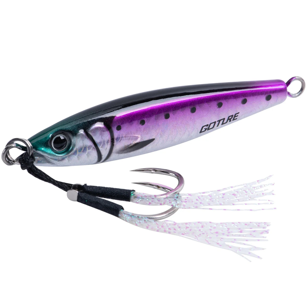 Goture Metal Sinking Bait 30g 60g 80g 100g 150g Large Vertical Metal Jigs Deep Sea Fishing Lure Saltwater Jigging Lure Hard Bait