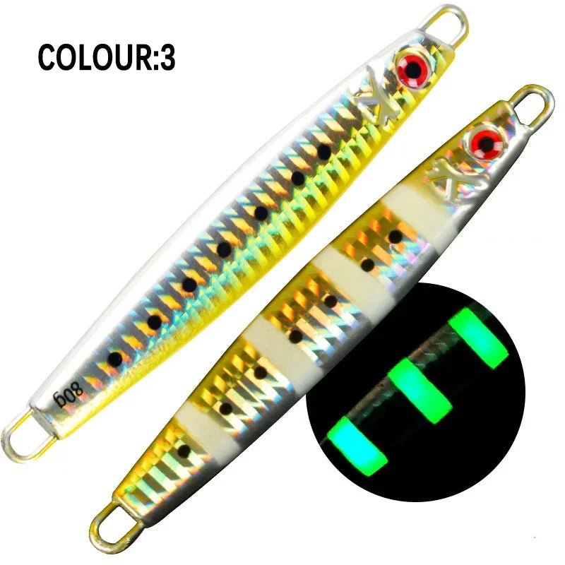 Metal Jig 100g 120g 150g 180g Sea Biomimetic Fish Iron Plate Bait Cast Jig Saltwater Fishing Lure Artificial Ocean Boat Fishing