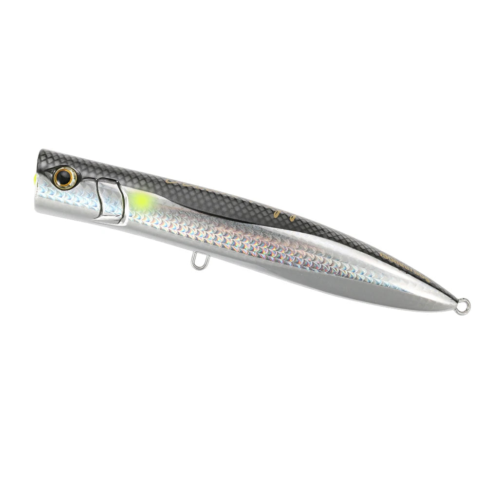 JIGGING PRO 190mm 60g Holographic Floating Popper Saltwater Topwater Fishing Lure Artificial Bait