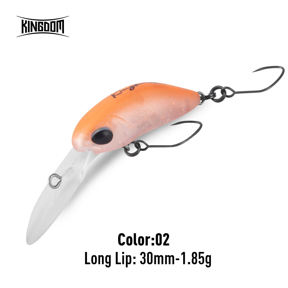 Kingdom Micro Expert Minnow Lure 1.7g 1.85g New Design Lip Artificial Crankbaits Hard Plastic Wobblers For Trout Bass Fishing