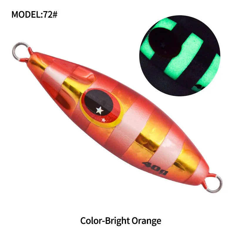 OBSESSION J72 Slow Bee Micro Slow Jig 30g 40g 60g 80g 120g Pitch Jigging Spoon Lures Shore Saltwater Casting Fishing Jig Bait
