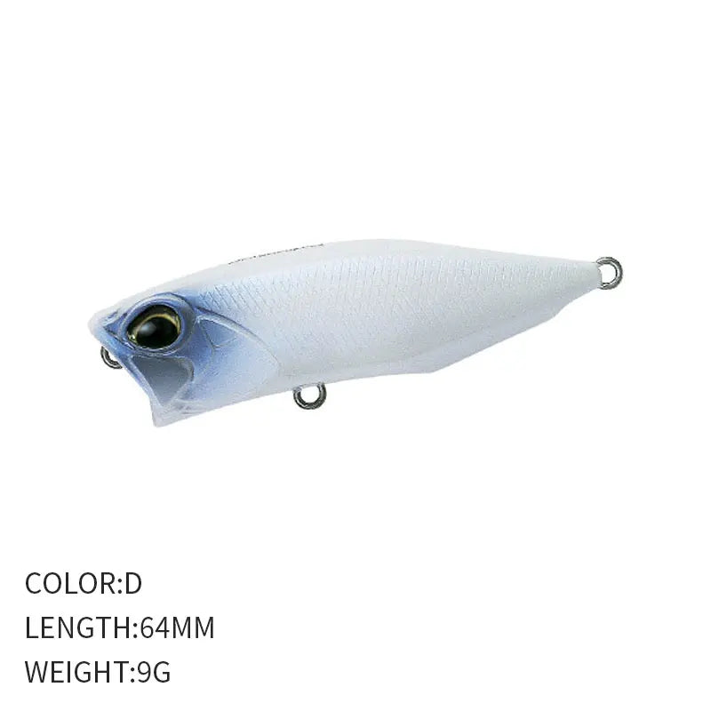 1pcs Fishing Lures Topwater Popper Bait 64mm 9G Hard Bait Artificial Wobblers Plastic Fishing Tackle Fishing Accessorie